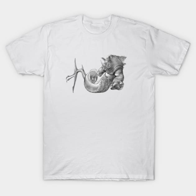 The Rhinoceros Eel Shark T-Shirt by gregorytitus